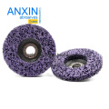 4"*5/8" 100*16 Top Quality Factory Directly Sale Easy Paint Remove Clean Strip Flap Disc Purple Color